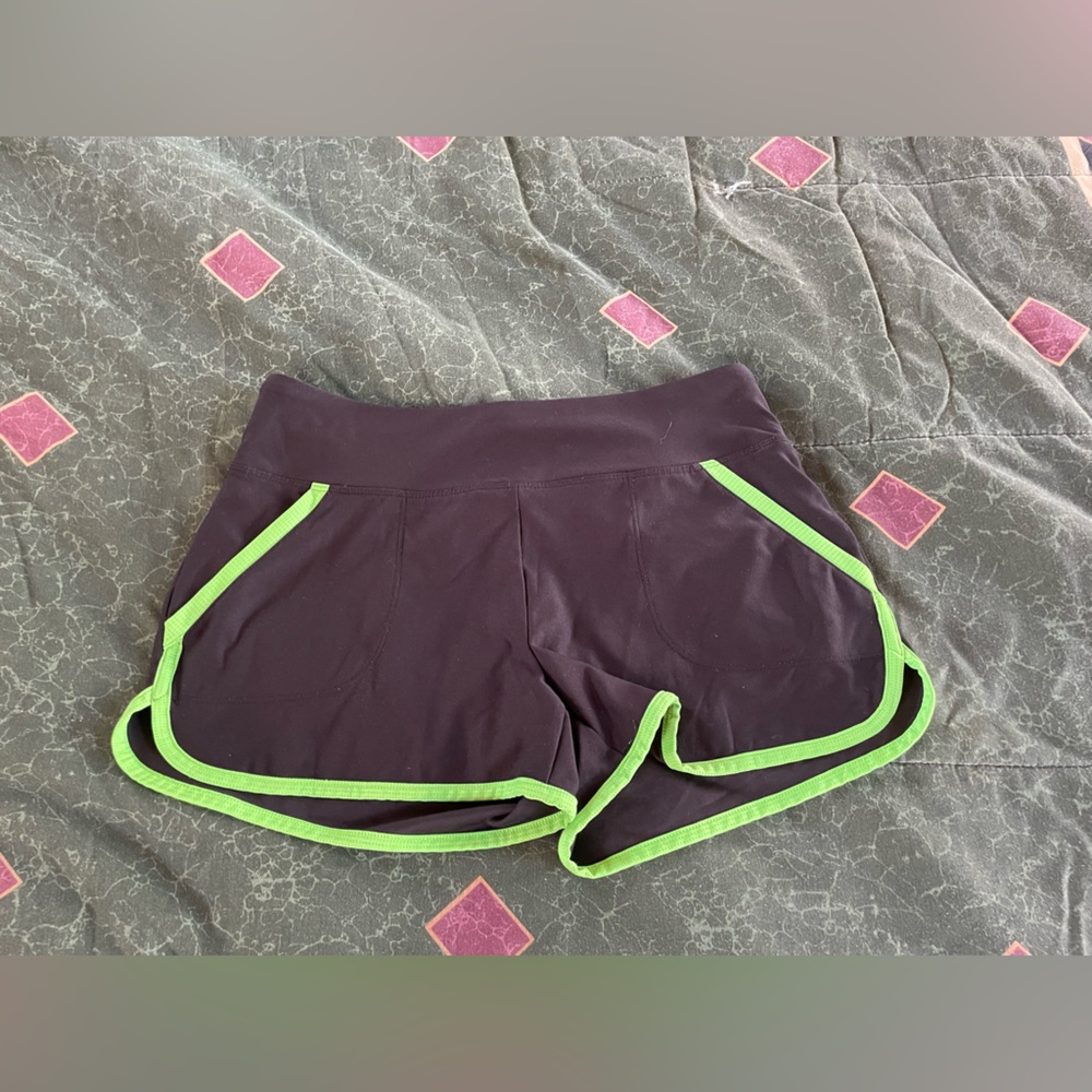 Champion Women's Black and Gray Skorts with Neon Accents - Picture 2 of 11